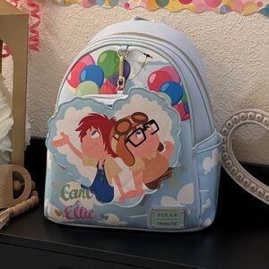 Loungefly Disney Pixar Up Carl & Ellie Balloon Mini Backpack with coin purse